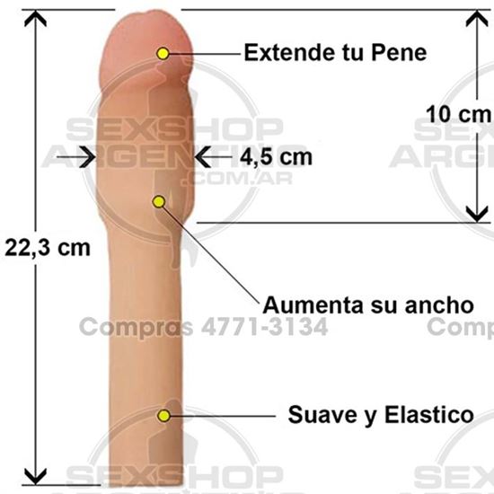 Funda Cyberskin con extensión de 4 pulgadas